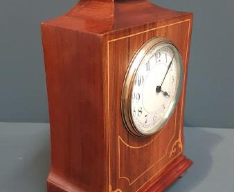 Fine Quality Edwardian Inlaid Mantel Clock - Image 4