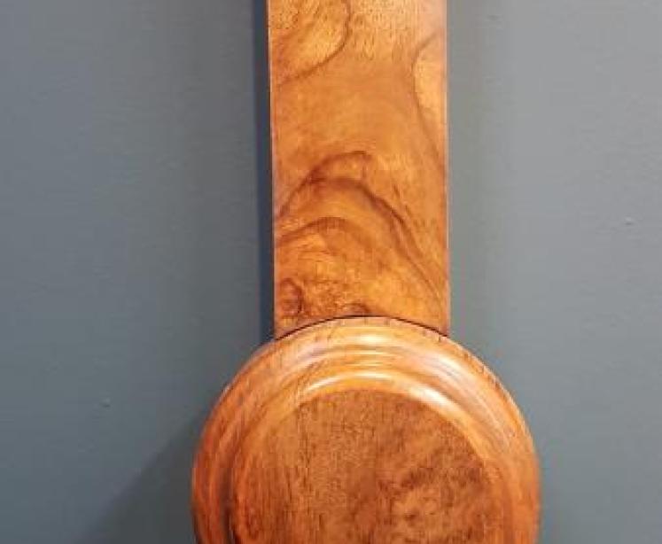 Victorian Burr Walnut Stick Barometer - Image 5