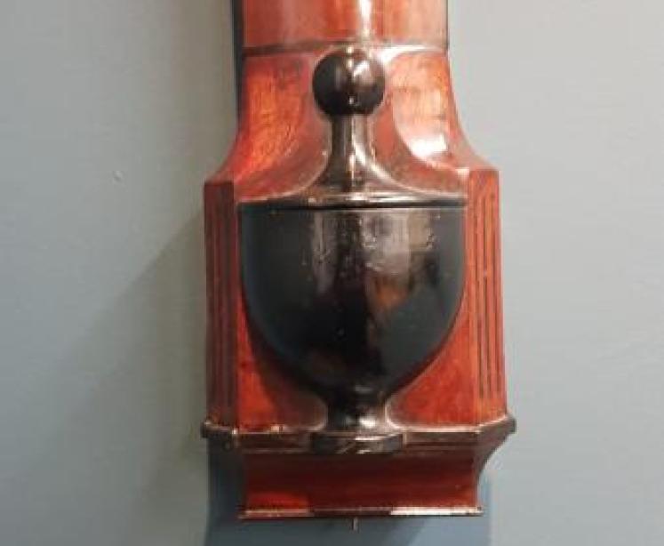 Fine Quality Regency Bow Front Stick Barometer - Image 4