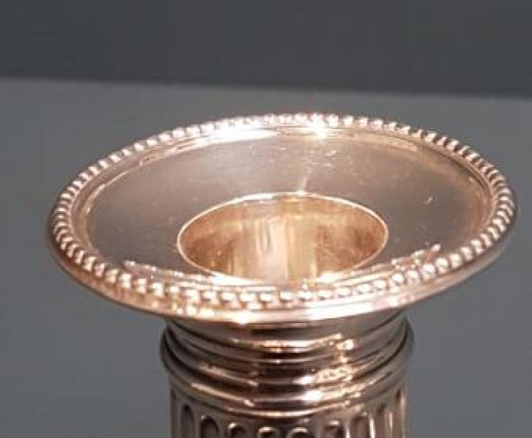  Pair of Victorian Silver Candlesticks - Image 3