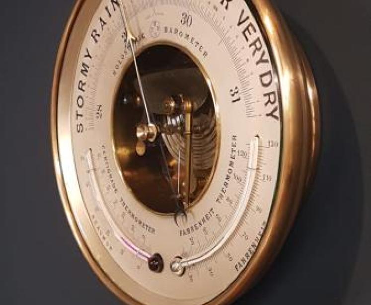Twin Thermometer Skeletonised Marine Barometer - Image 4
