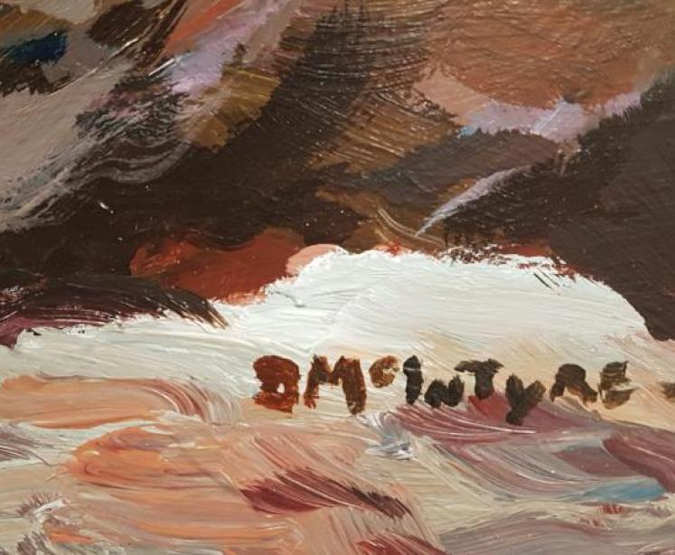 Large Acrylic on Board by Donald McIntyre - Image 6
