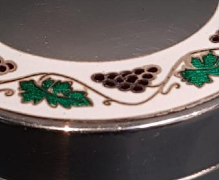 Edwardian Silver and Enamel Table Jar - Image 5