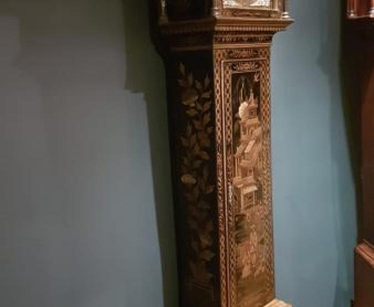 George III Chinoiserie Cased 8 Day Longcase Clock by Thomas Bullock - Image 2