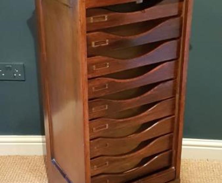 Edwardian Mahogany Filing Cabinet - Image 4
