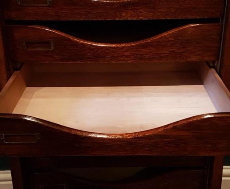 Edwardian Mahogany Filing Cabinet - Image 5