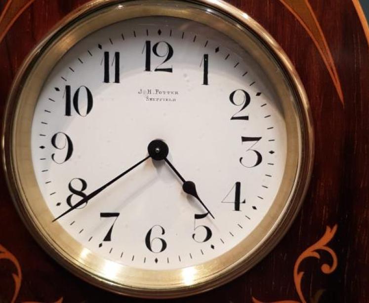 Edwardian Inlaid Rosewood Mantel Clock - Image 5