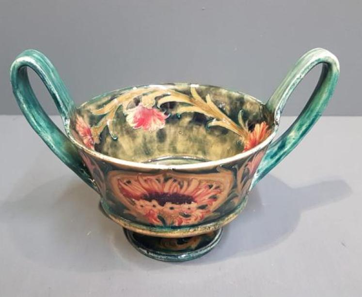 Early Moorcroft Cornflower Twin Handle Vase - Image 2