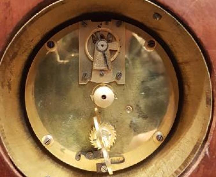 Fine Quality Edwardian Inlaid Mahogany Mantel Clock - Image 3