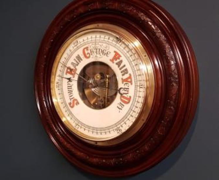 Large Aneroid Wheel Barometer - Image 2