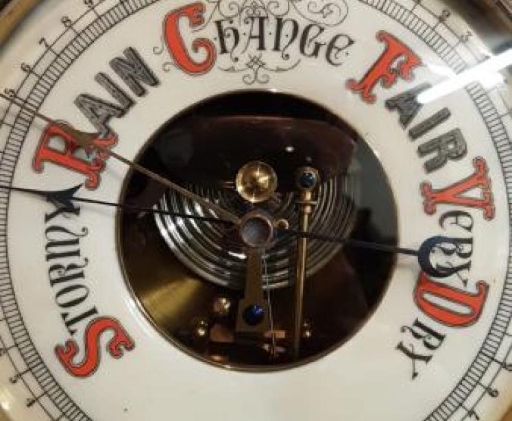 Large Aneroid Wheel Barometer - Image 3