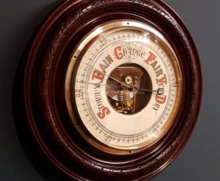 Large Aneroid Wheel Barometer - Image 4