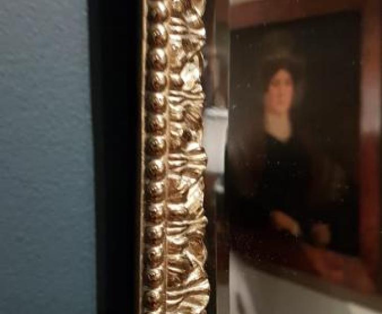 Victorian Gilt Brass Mirror Back Wall Sconce - Image 5