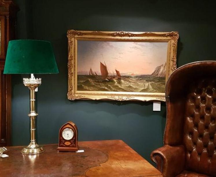 Candlestick Lamp and Shade - Image 7