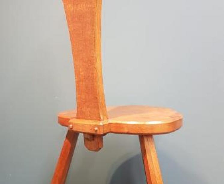 Alan Acorn Man Grainger Adzed Oak Stool - Image 5