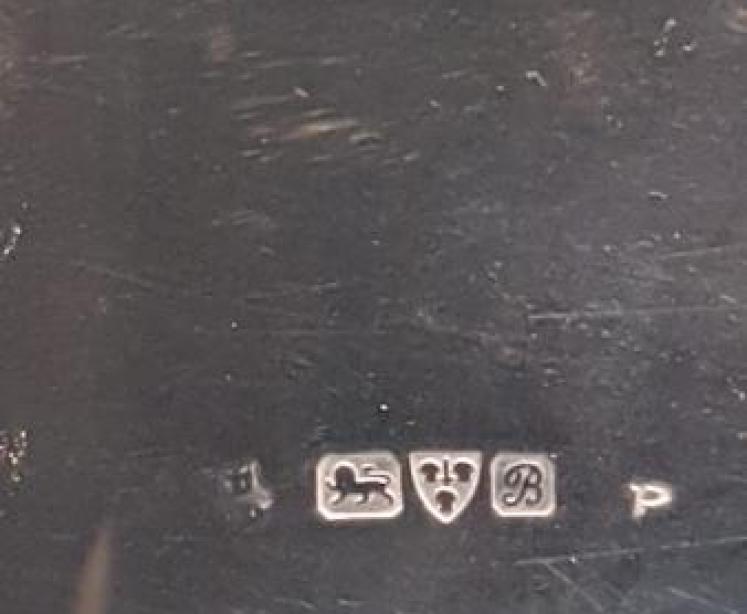 Unusual Edwardian Chester Silver Card and Stamp Box - Image 3