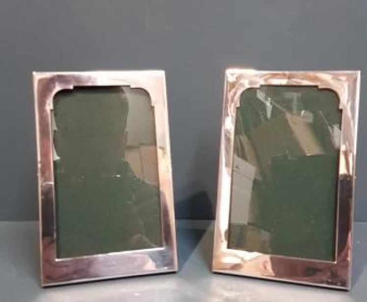 Matching Pair of Sampson Morden Silver Photo Frames - Image 1