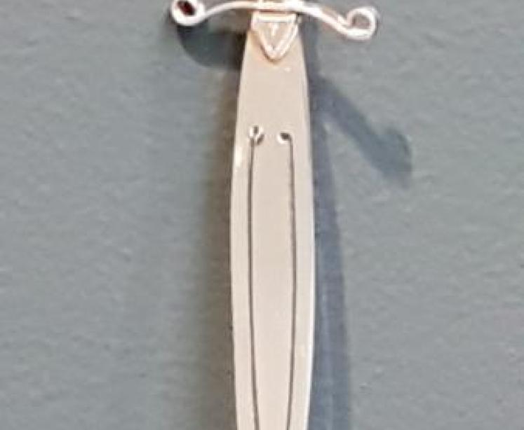 Silver Dagger Bookmark - Image 3