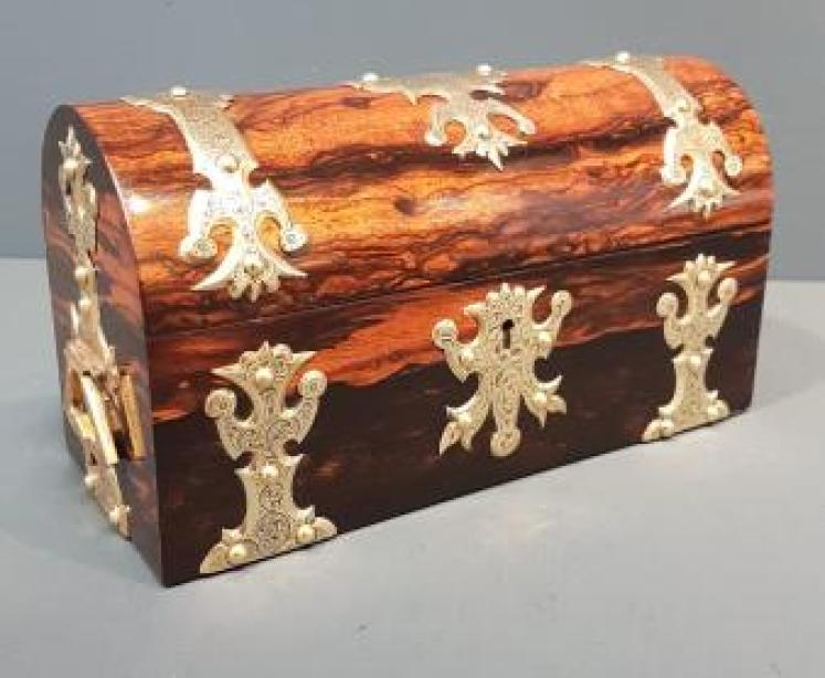 Superb Early Victorian Coromandel Scent Bottle Box - Image 1