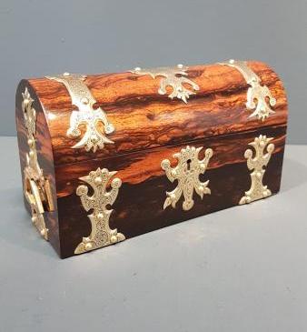 Superb Early Victorian Coromandel Scent Bottle Box