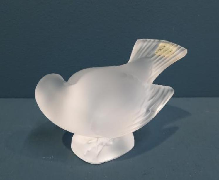 Lalique Opalescent Preening Bird - Image 3