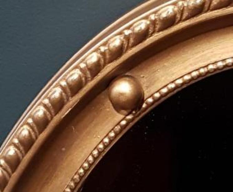 Victorian Oval Gilt Mirror - Image 3