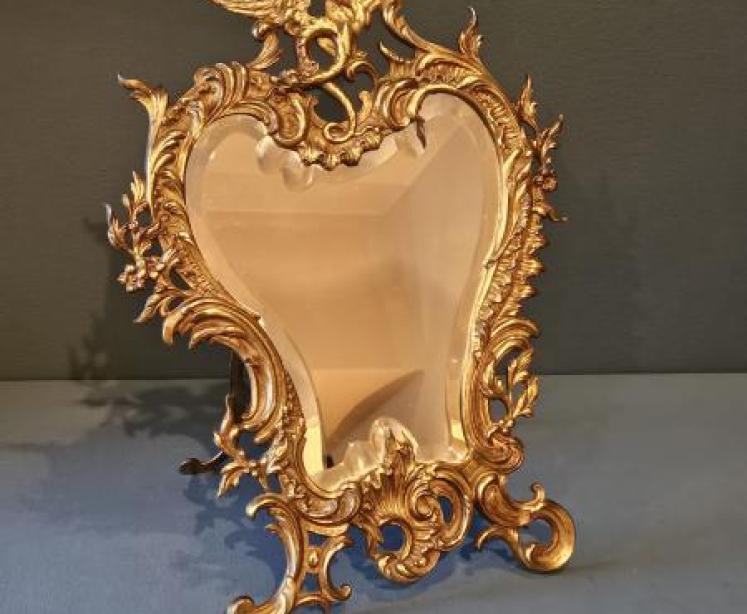 Superb Victorian Gilt Table Mirror - Image 1