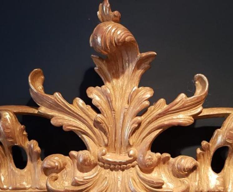 Stylish Timber Gilt Over Mantel Mirror - Image 5
