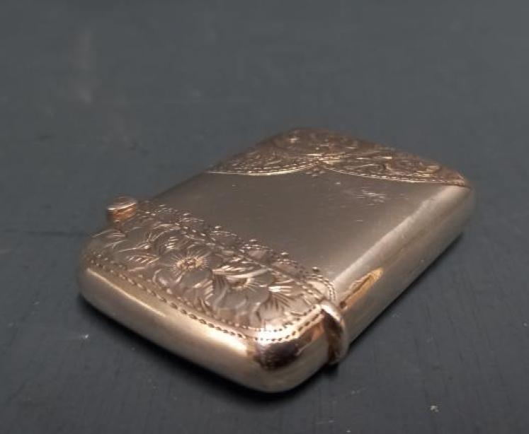 Victorian Engraved Silver Vesta Case - Image 5