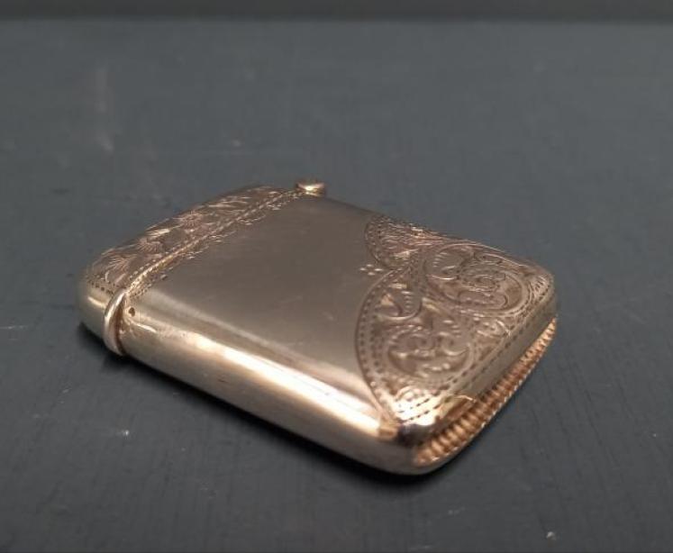 Victorian Engraved Silver Vesta Case - Image 6