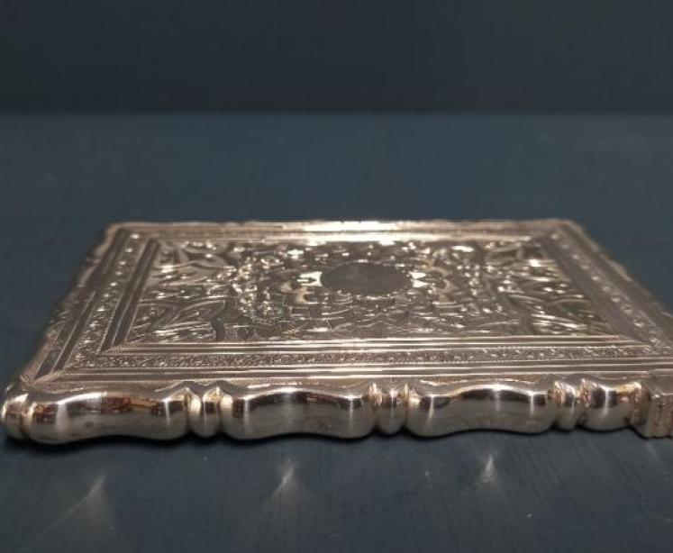 Victorian Engraved Silver Card Case - Image 6