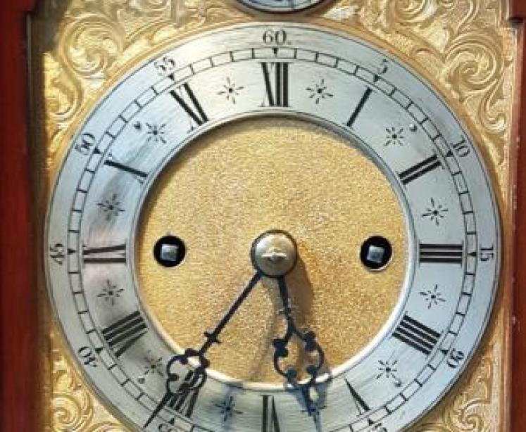 Late Victorian Mahogany Double Fusee Bracket Clock - Image 5