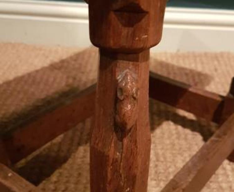 Matching Pair of Early Thompson's of Kilburn Mouseman Dished Top Stools - Image 7