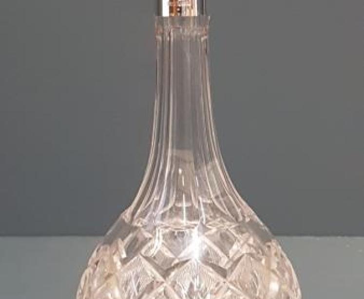 George V Silver Mounted Crystal Decanter - Image 7