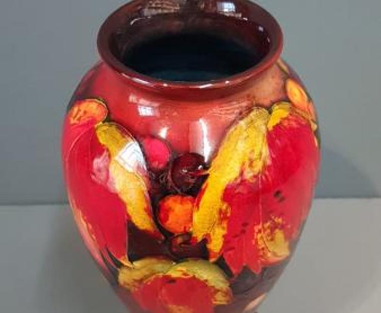 Moorcroft Leaf and Berries Flambe Vase - Image 2