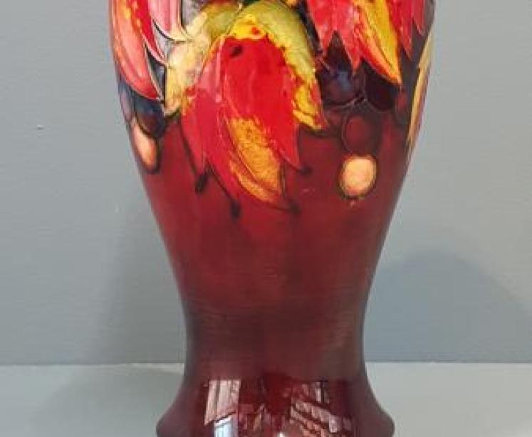 Moorcroft Leaf and Berries Flambe Vase - Image 3