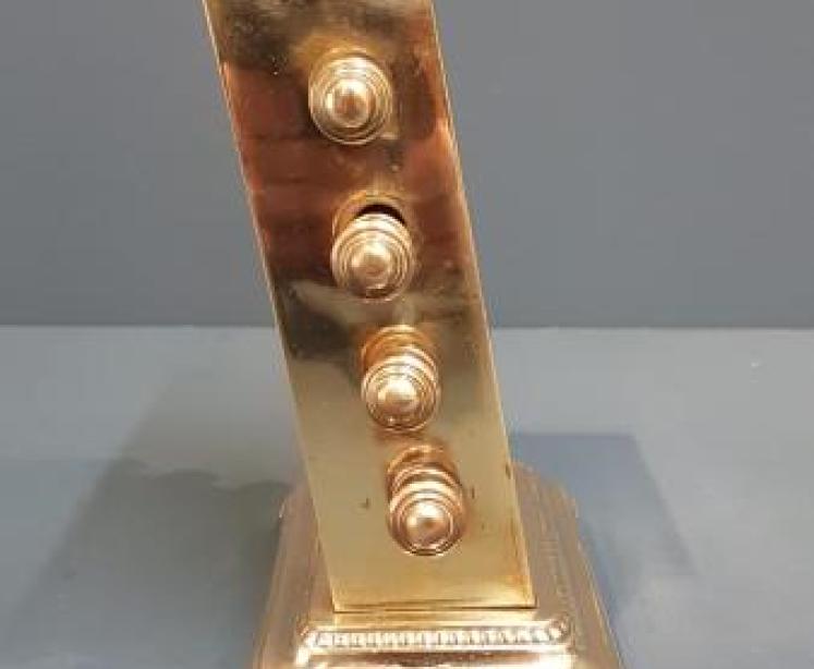 Edwardian Cast Brass Perpetual Desk Calendar - Image 2