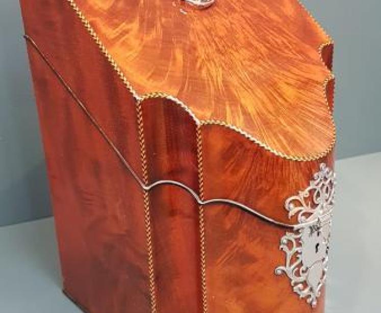 Victorian Solid Silver Trimmed Correspondence Box - Image 2