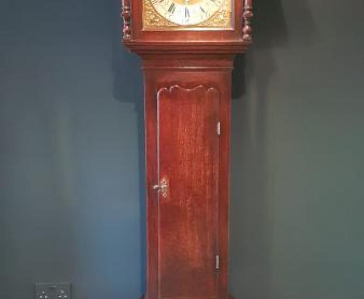 Superb George II Oak Longcase Clock - Image 1