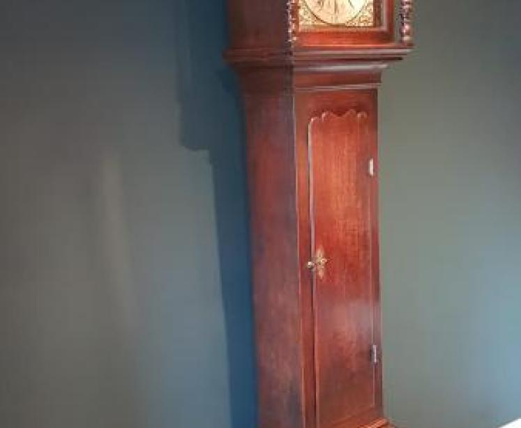 Superb George II Oak Longcase Clock - Image 7