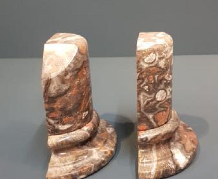 Pair of Victorian Grand Tour Marble Bookends - Image 6