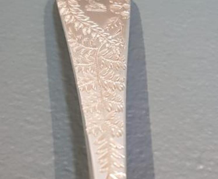 George III Silver Fretted and Gilded Ladle - Image 5