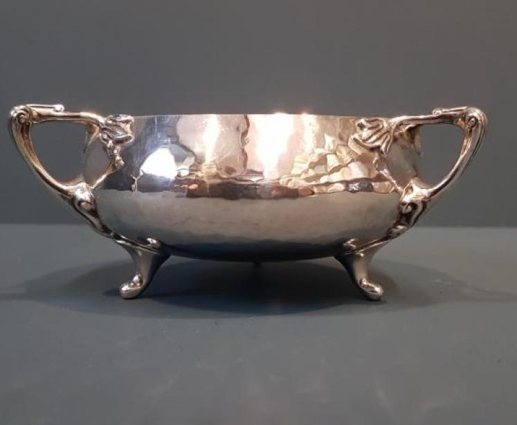 Edwardian Planished Silver Bowl 8.5oz - Image 6