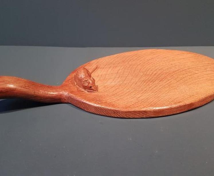 1940's Thompson's of Kilburn Mouseman Cheese Board - Image 1