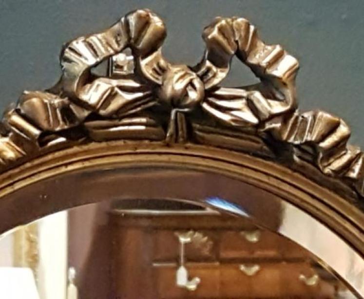 Small Edwardian Timber Gilt Mirror - Image 2