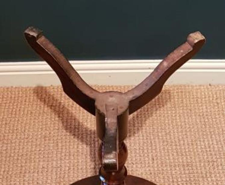 George II Walnut Snap Top Table - Image 4