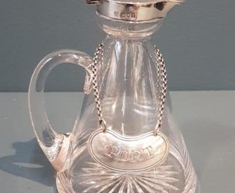 Hukin & Heath Silver Mounted Port Noggin - Image 1