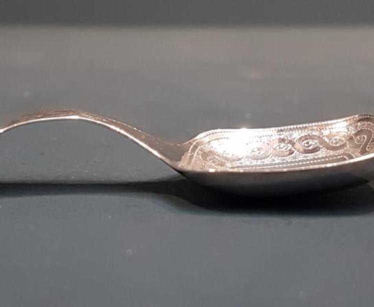George III Silver Caddy Spoon - Image 2