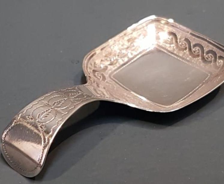 George III Silver Caddy Spoon - Image 5