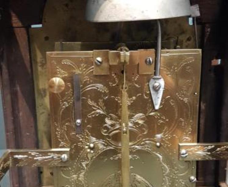 George III Mahogany Bracket Clock - Image 5